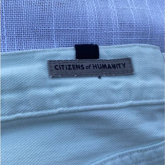 New Citizens of Humanity Daria Seamist Cutoff Denim Jean Micro Mini Skirt Sz 30 - Picture 10 of 12